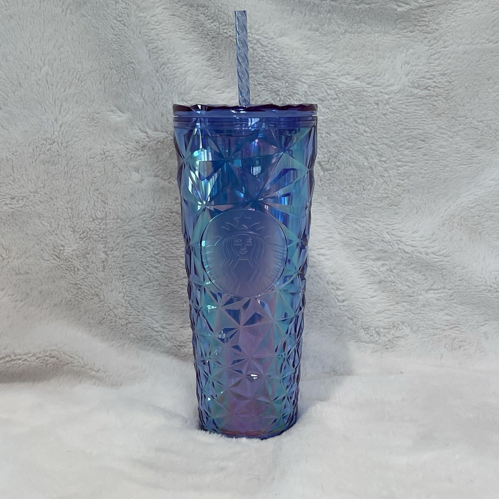 Starbucks 2023 Purple Prism 24oz Venti Cold Cup Tumbler Holographic Iridescent‎